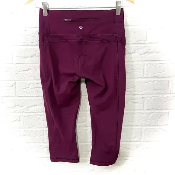 Lululemon Mind Over Miles Crop 17” Marvel Size 6 - Picture 3 of 7